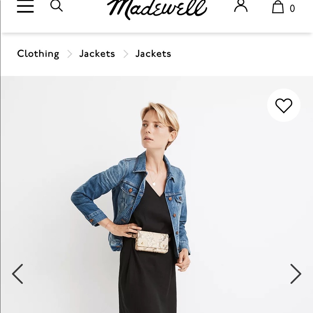 Madewell Jean jacket in Pinter wash